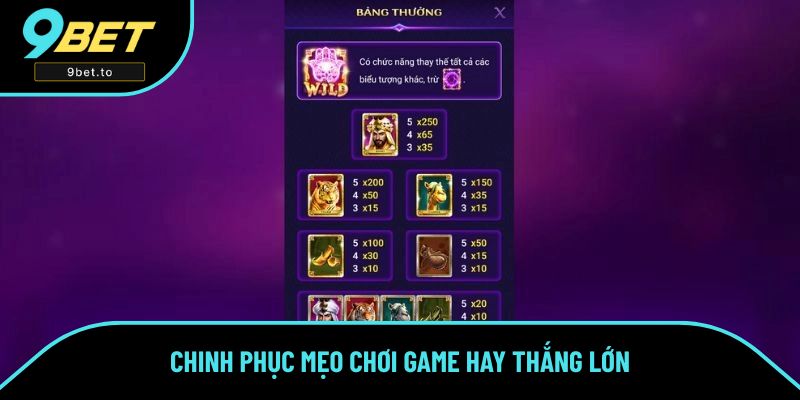 Chinh phục mẹo chơi game hay thắng lớn